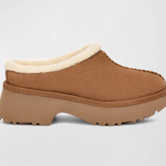 UGG New Heights Suede Cozy Clogs 9B New In Box - Picture 6 of 11